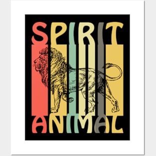 Spirit Animal Lion Posters and Art